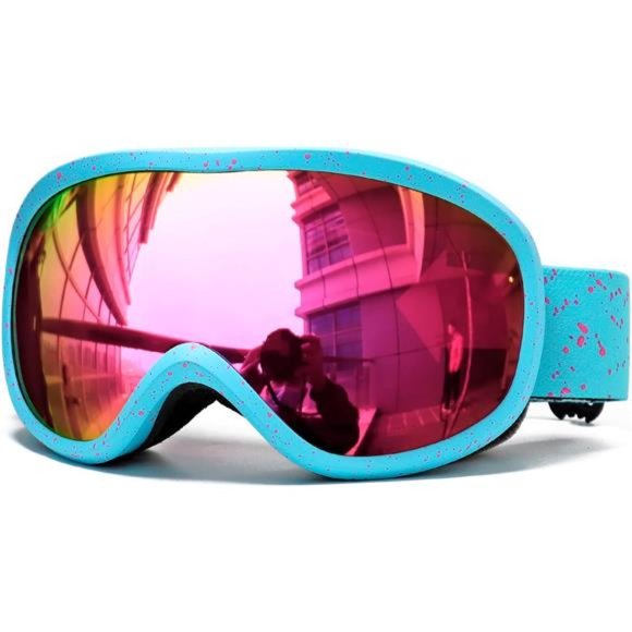 Unisex Ski Goggles Over Glasses with Dual lens, Anti-fog Anti-UV Snow Goggle - Picture 1 of 6